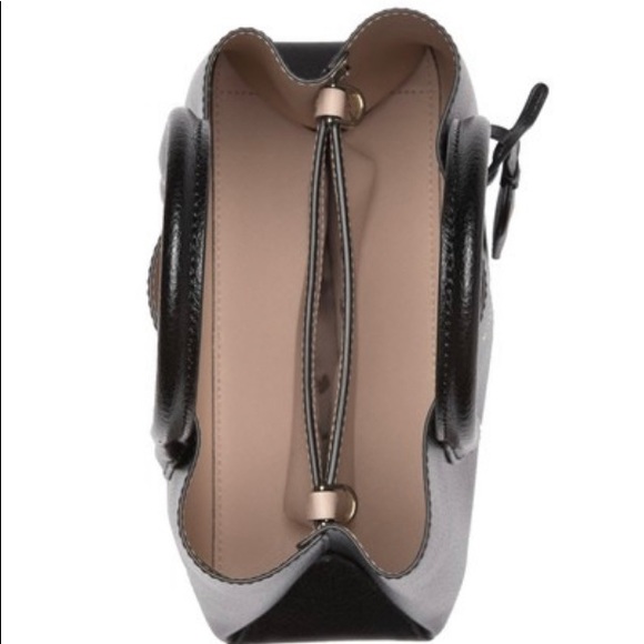 KATE SPADE BLACK LEATHER SATCHEL &NEDA WALLET SET - Picture 6 of 9